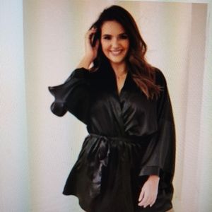 Adore Me Romina Plus Robe Black One Size Fits All